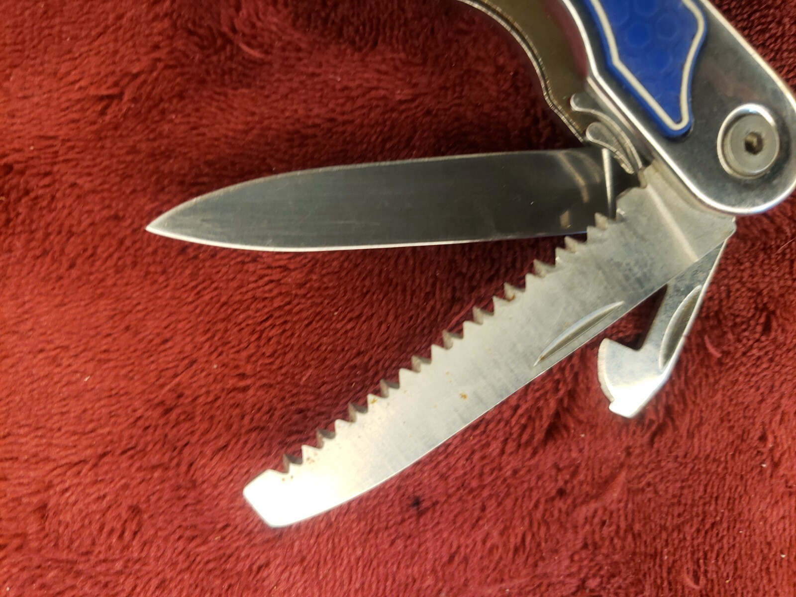 Lot of 2 Kobalt Blue Mini Multi Tool Knife
