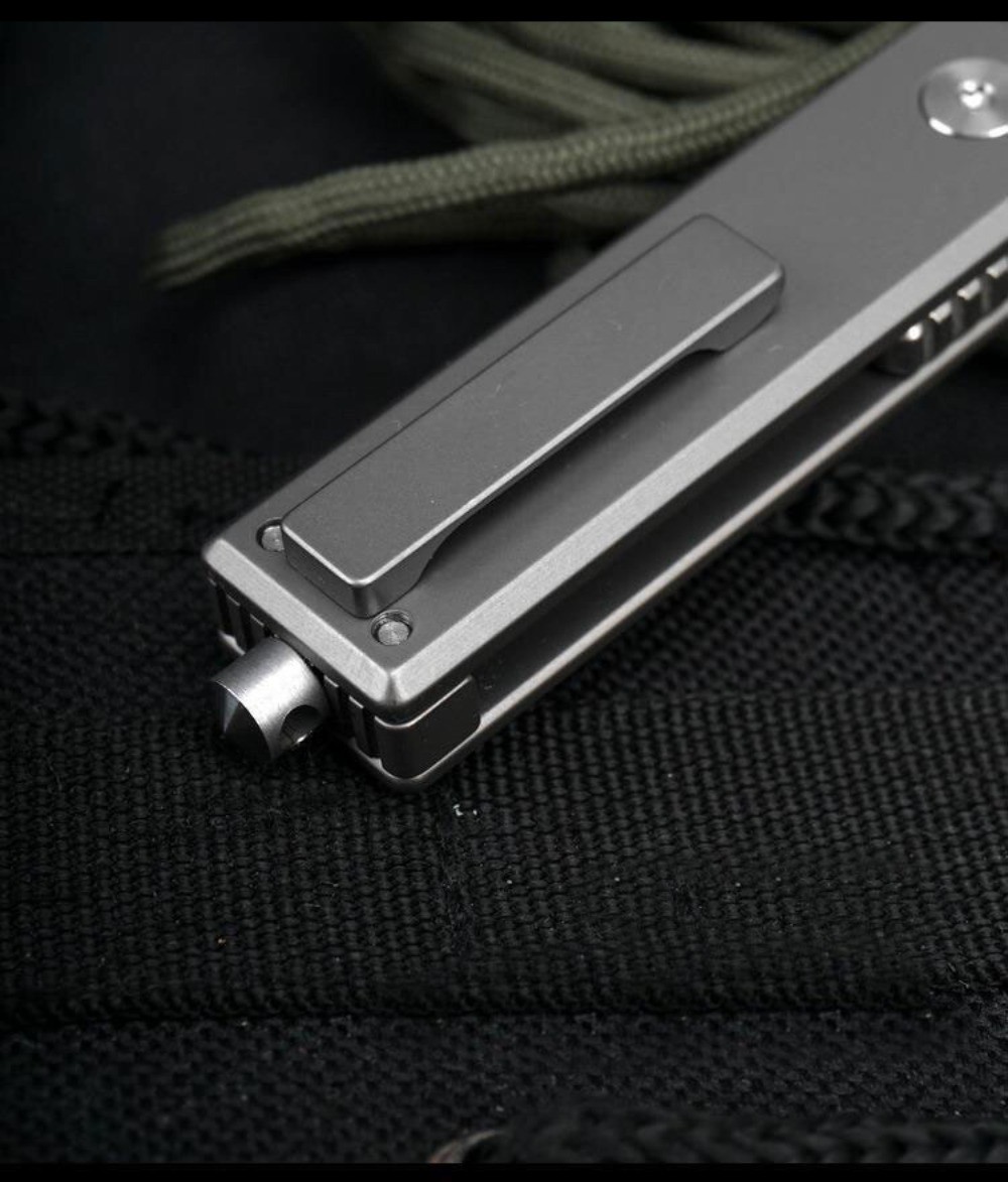 Titanium S35VN Blade Folding Pocket Knife Bottle Opener Outdoor Camping EDC Tool