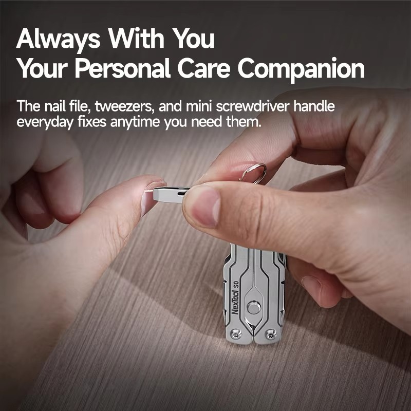 NexTool Mini Sailor S0 8-in-1 Scissors Keychain EDC Pocket Multitool Screwdriver