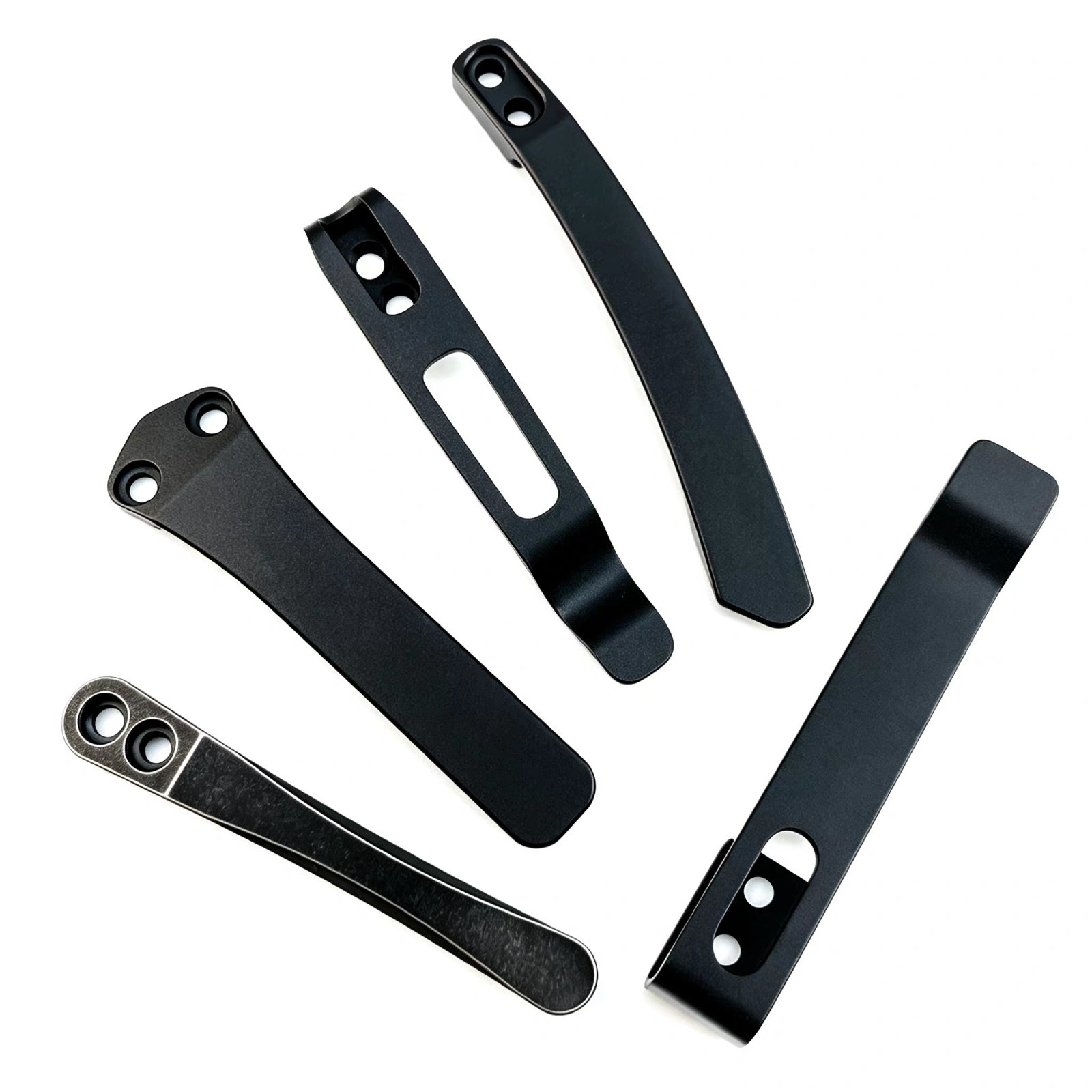 Titanium CNC Pocket Clip for Folding Knife EDC DIY Replacement Part