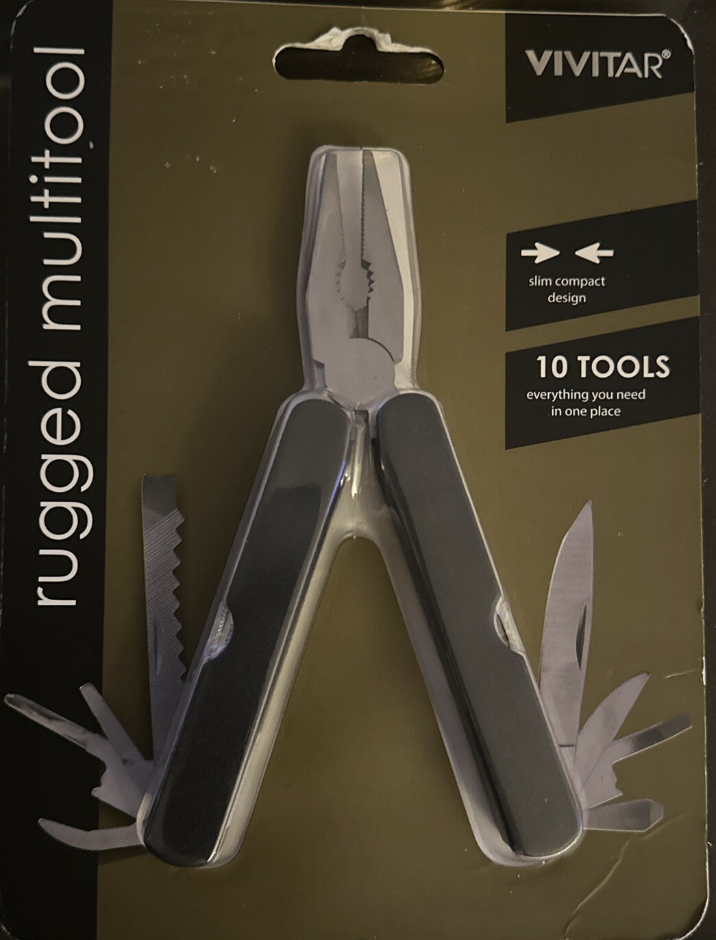 VIVITAR RUGGED MULTITOOL 10 Tool Everything You Need In 1 Plece $65.00