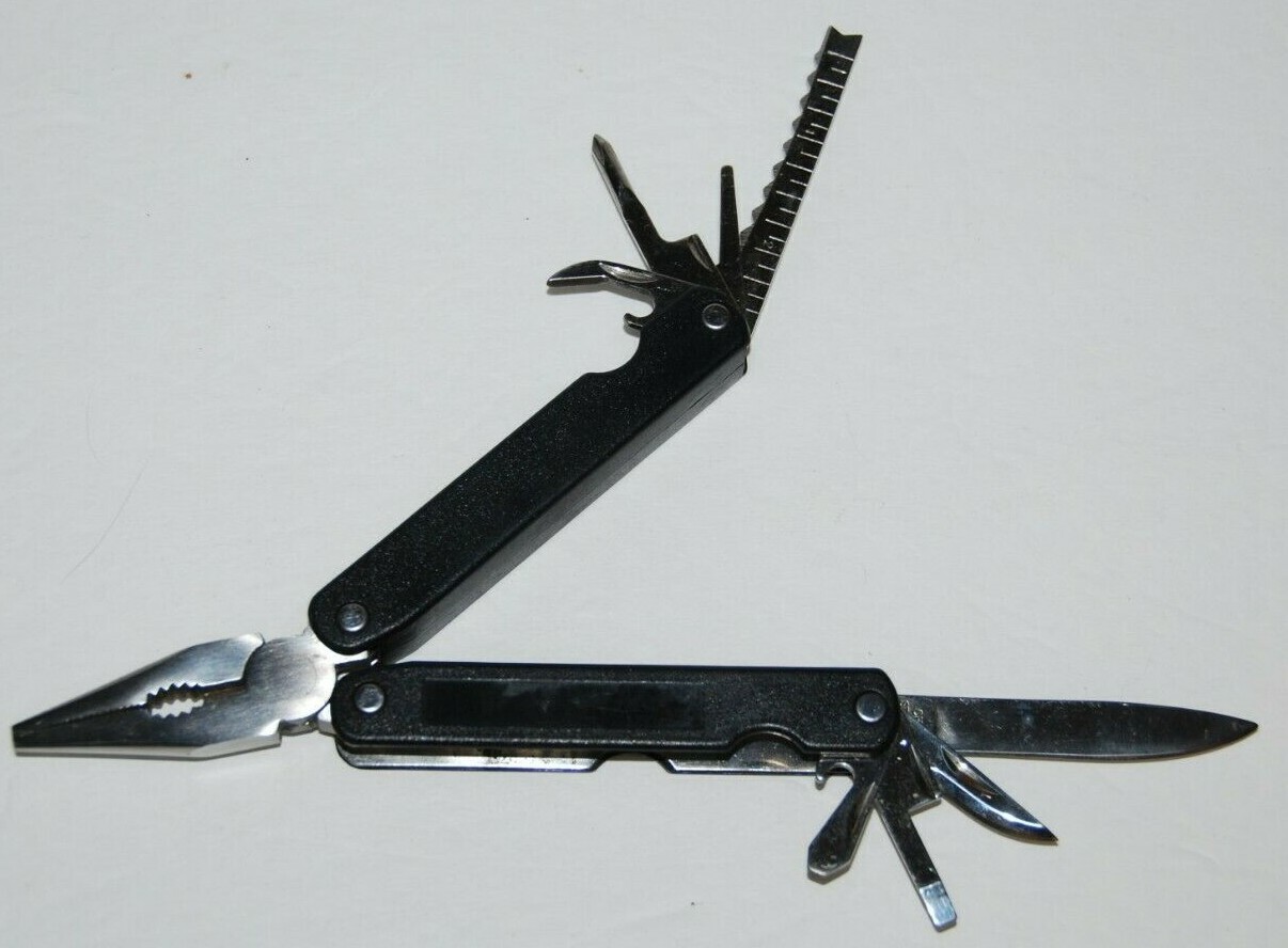 Multi Tool 1 Blade Knife 9 In 1 Pliers Awl Screwdrivers Bottle Opener Multitool