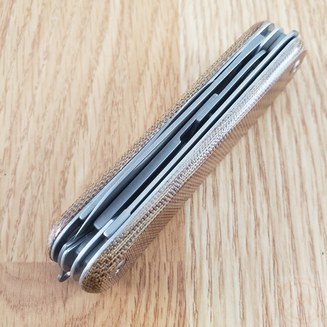 MKM-Maniago Knife Makers Malga 5 Multipurpose MagnaCut Steel Blades Nat Micarta