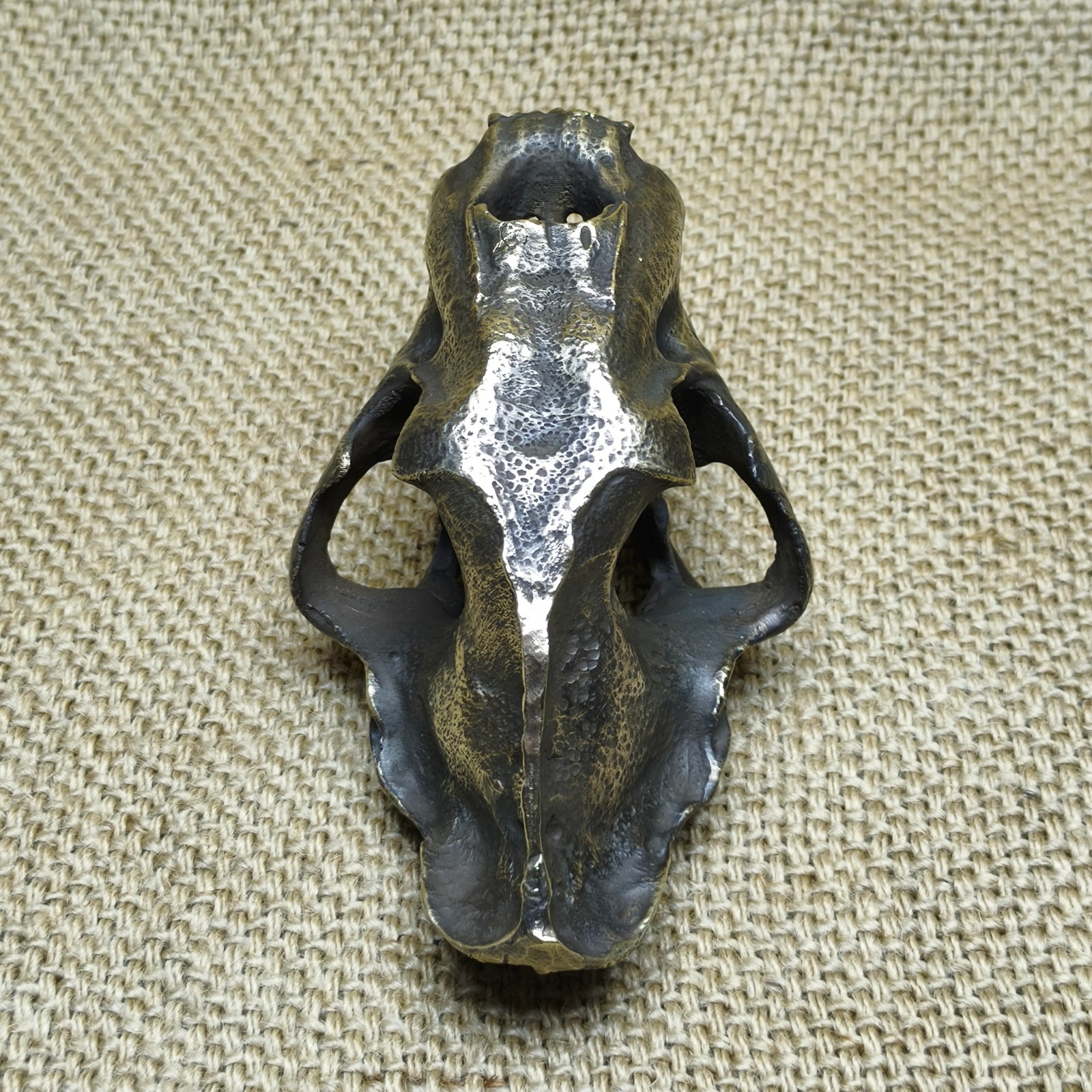 Brass copper saber tooth tiger ornament Artistic handcraft cast feline animal