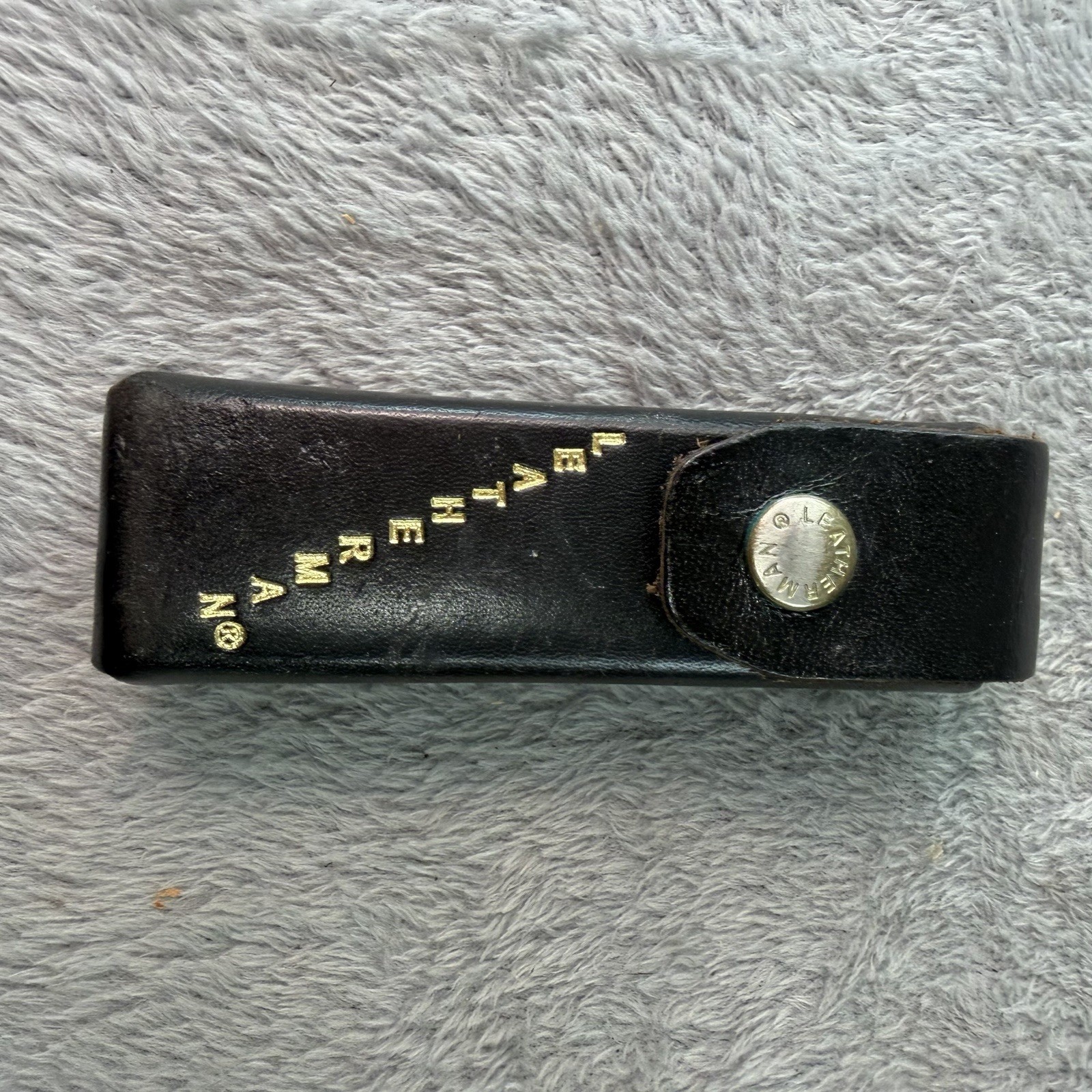 Vtg Leatherman PST Multi Tool FORD Promotion 0499 USA w Leather Sheath B551