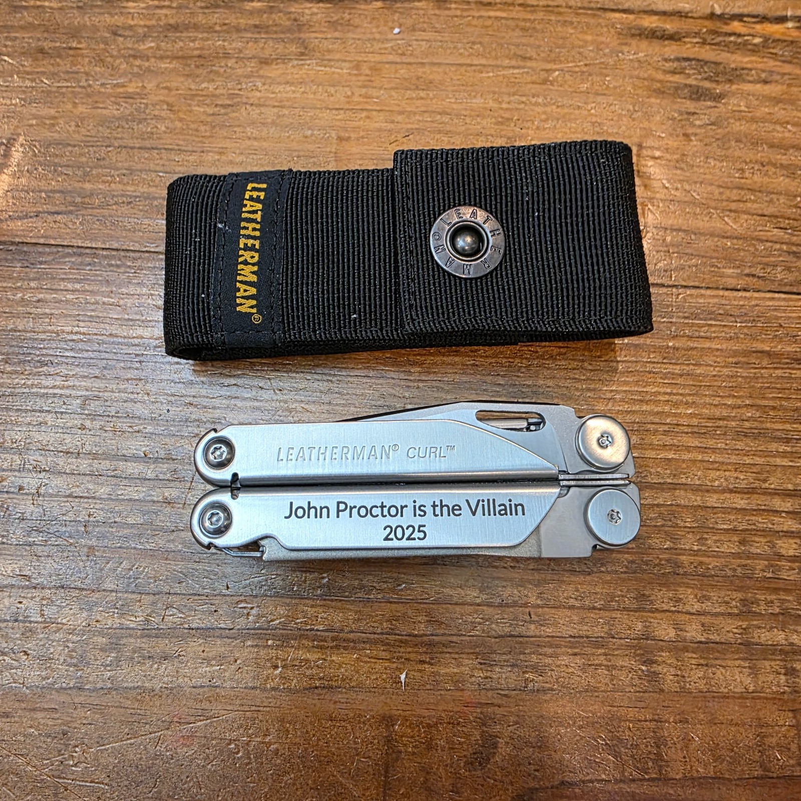 Leatherman Curl Multi-Tool with Sheath – John Proctor is the Villian Crew
