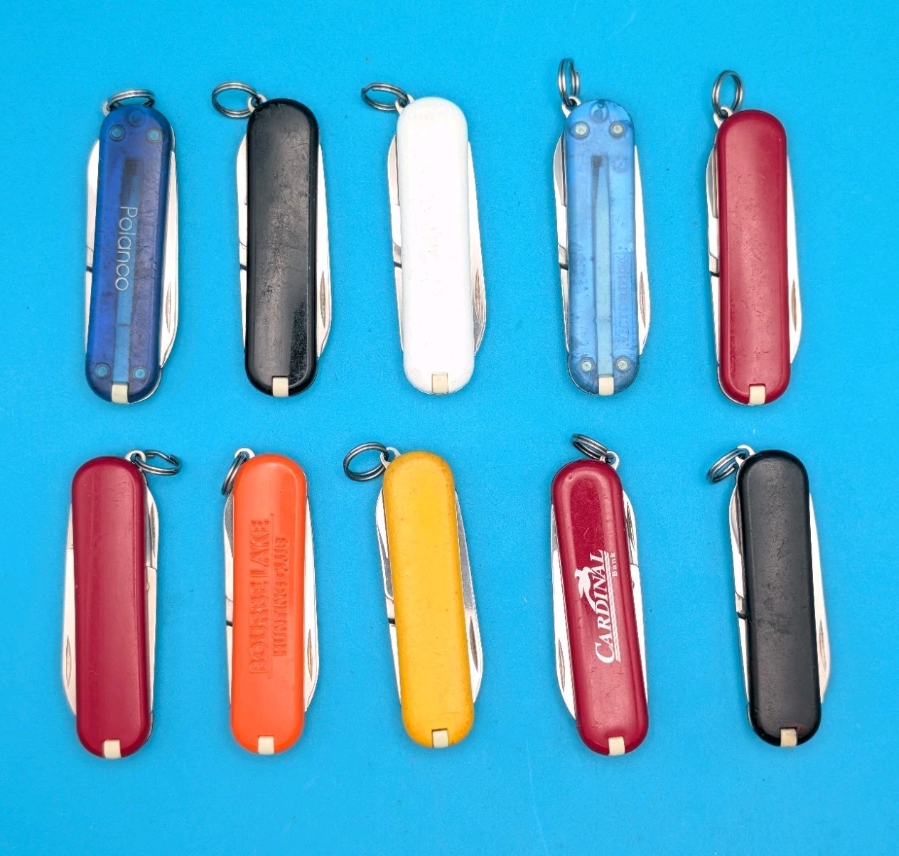 Lot of 10 Victorinox Classic Swiss Army Knife Multi Tools!