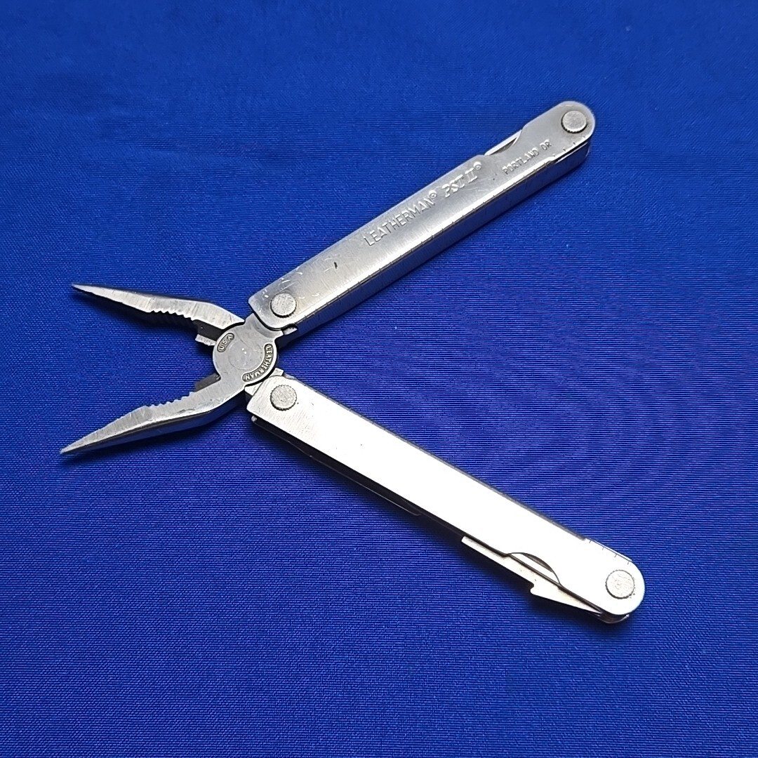 Leatherman PST II 2 Multi Tool Vintage Knife Folding Leather Case