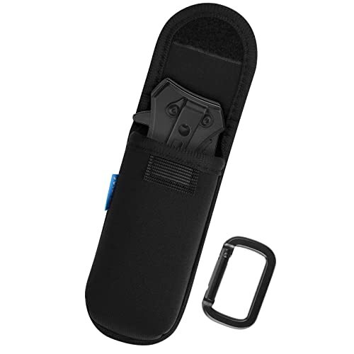 Pocket Knife Holder, Multitool Sheath Utility Knife Holster with Carabiner, 4”