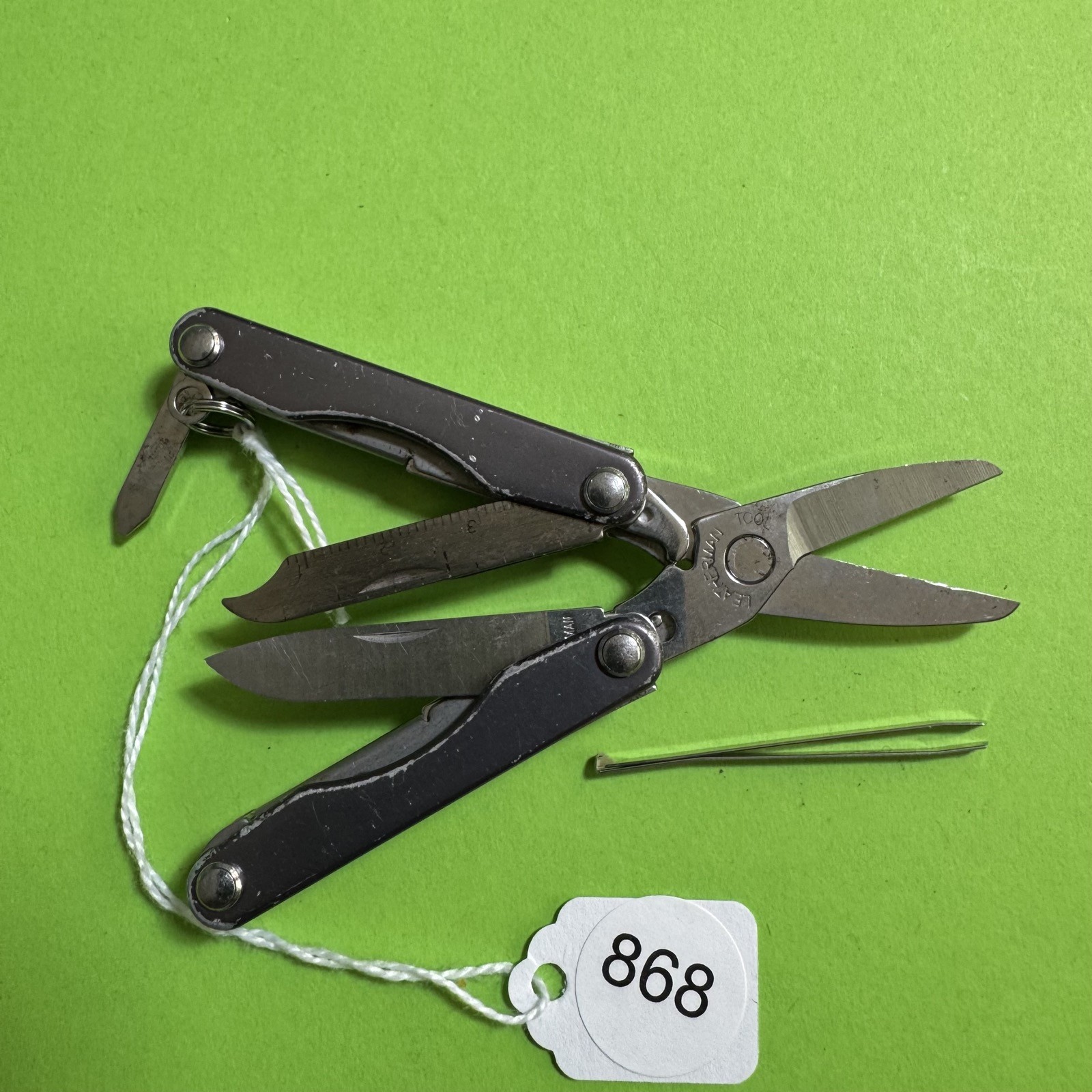 Leatherman Squirt S4 Multi-Tool Scissor Pocket Knife EDC Grey Stainless #868