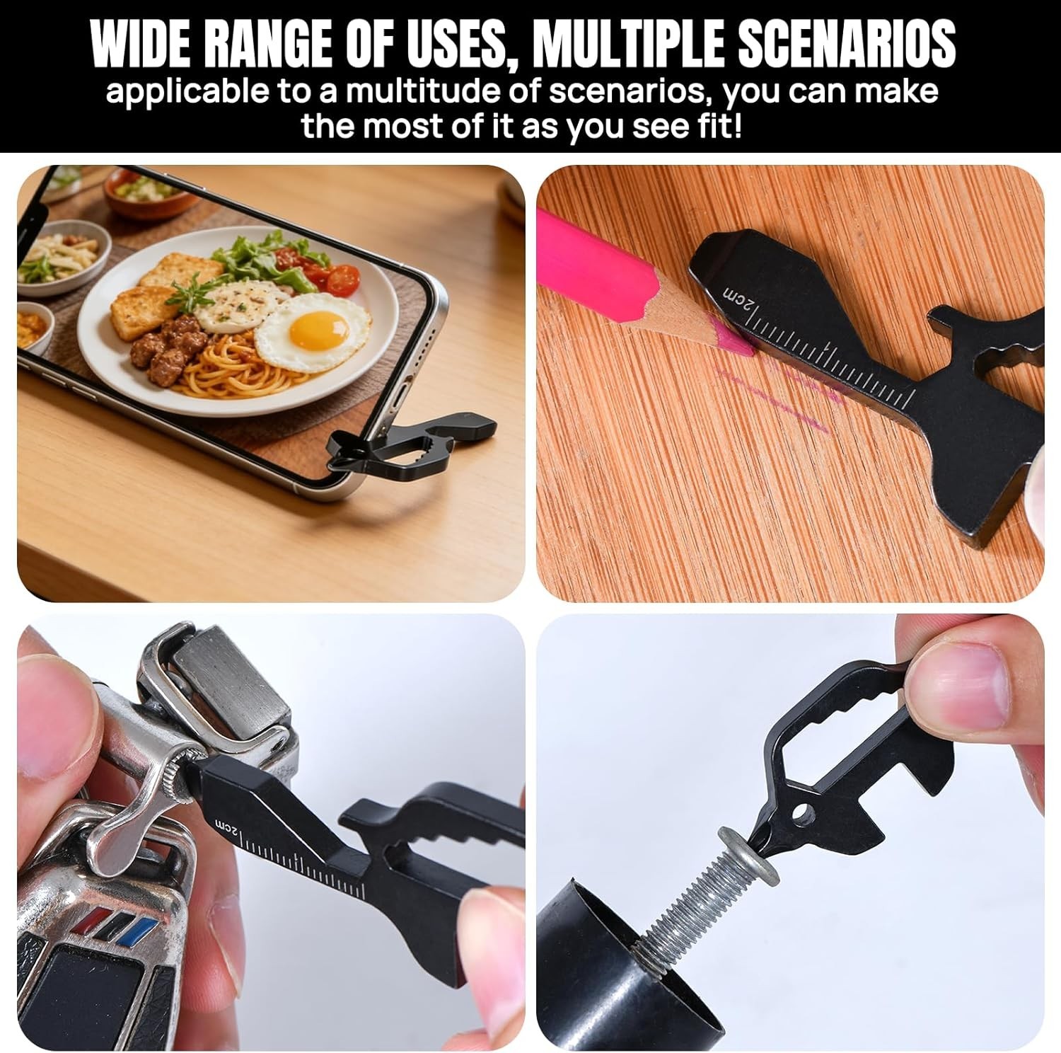 7-in-1 Multitool Card Wallet Size EDC Pocket Tool Multifunctional Survival Tool