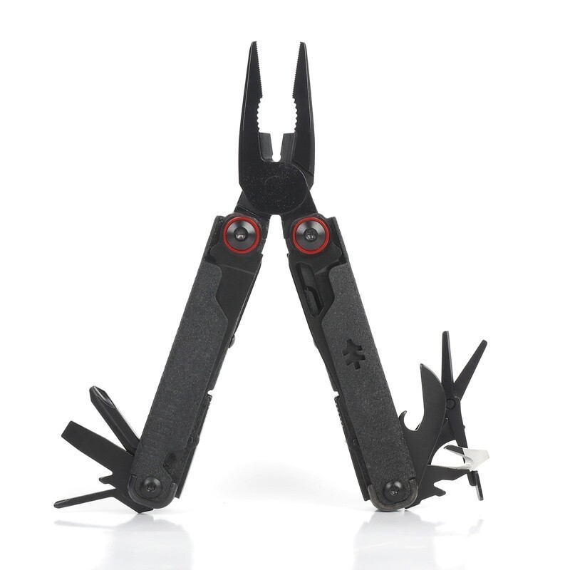 17 In 1 Multi Tool AUS 8 Steel Pliers Scissors Knife W/ Leather Sheath Non Slip