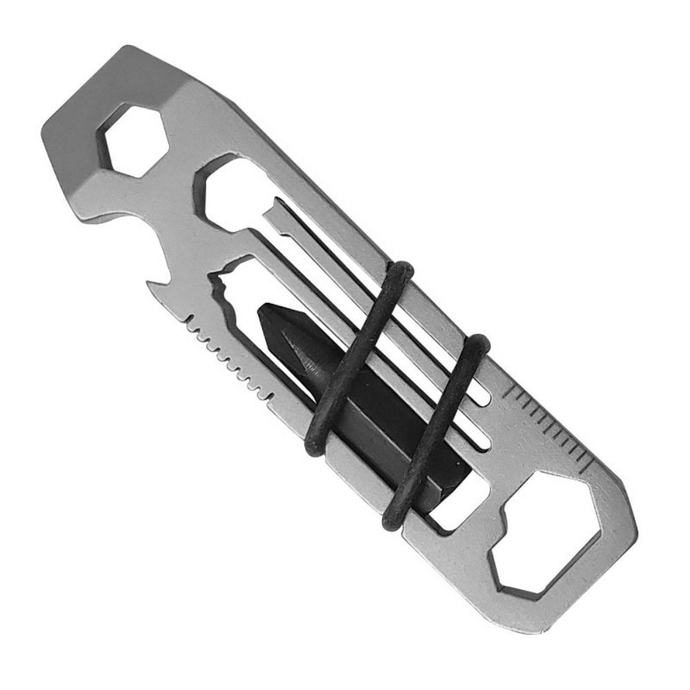 Stainless Steel Multifunctional Pry Bar Outdoor Mini EDC Multitool Repair Tools