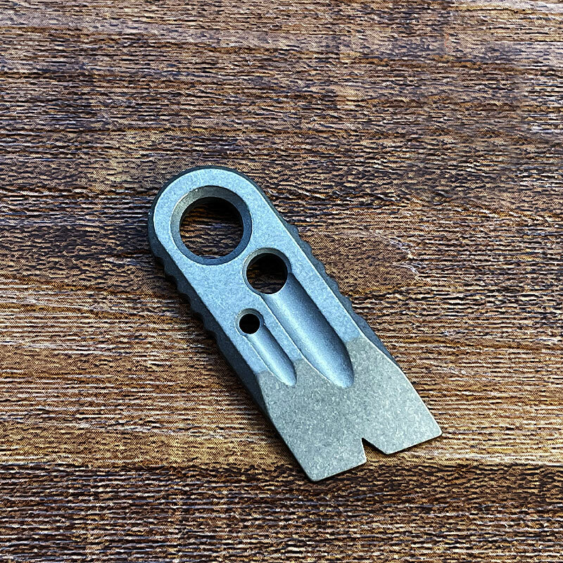 EDC Mini Titanium Pry Bar Crowbar Tool Necklace Pocket Key chain Pendant Tool
