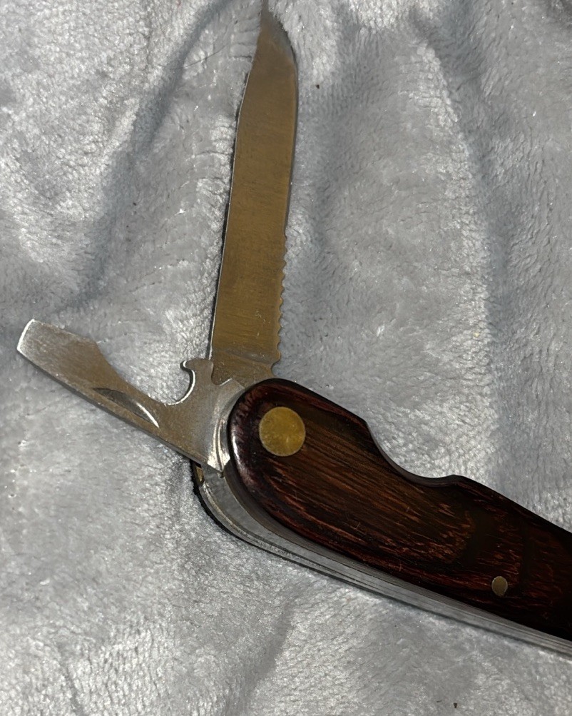 HUSKY 25 Years 25th Anniversary Limited Edition Multi-Tool Brass Wood vintage