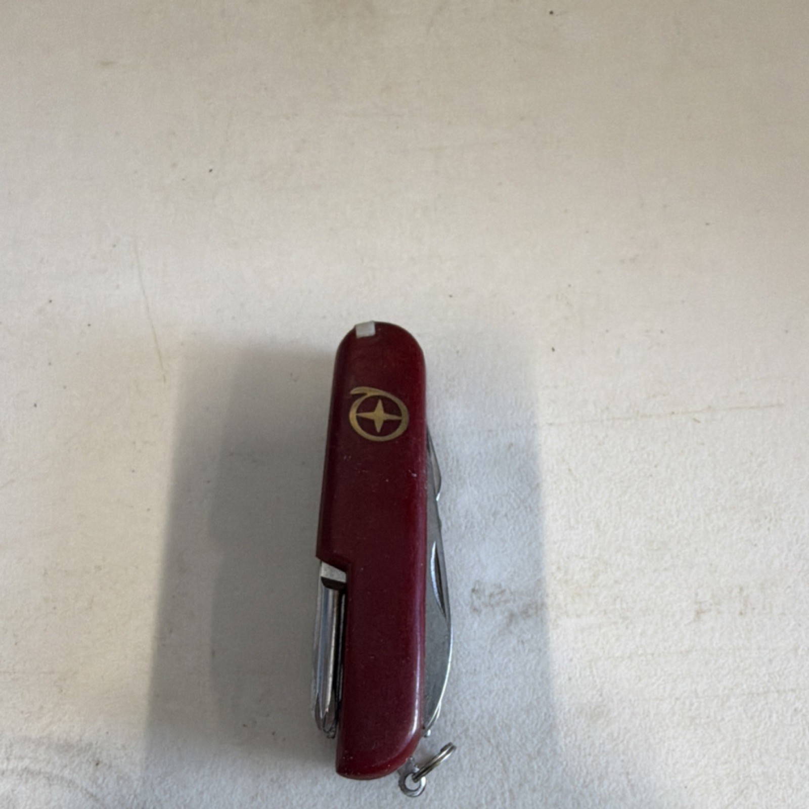Fly Fisherman Red Multi-Tool Pocket Knife Stainless Steel Corkscrew