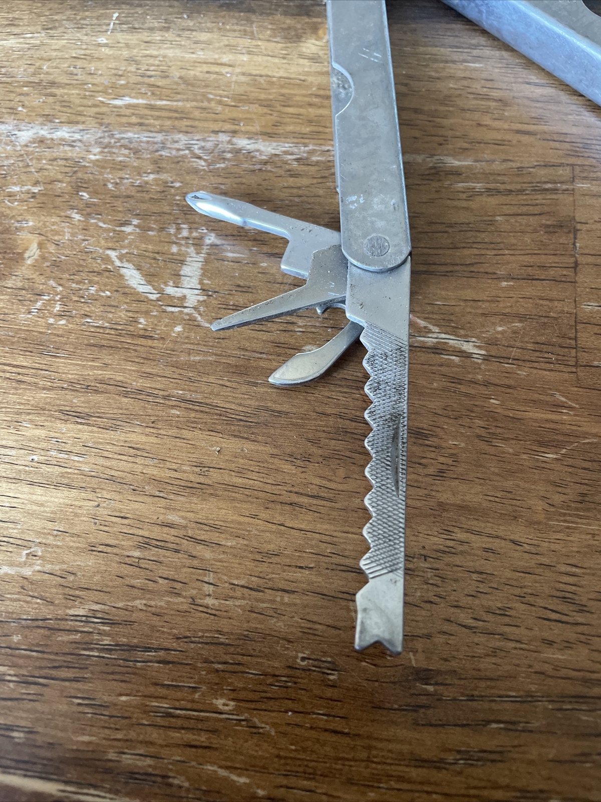 Vintage Stainless Steel Leatherman Dupe Multi-Tool, No Sheath – Silver