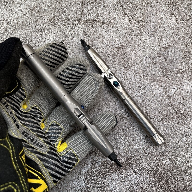 Titanium Folding Screwdriver Cross Slotted Bit EDC Multi Tools Fidget Spinner