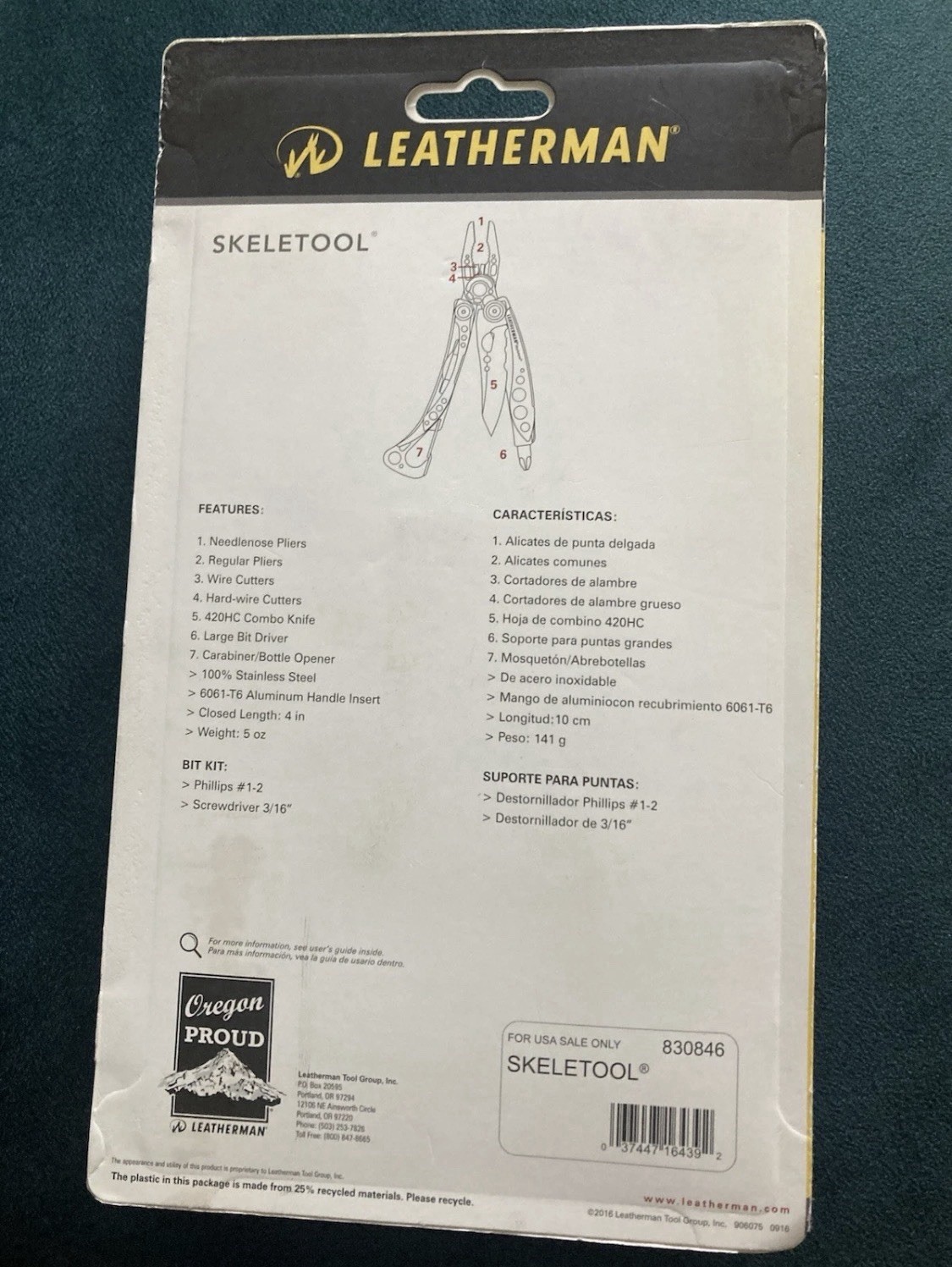 Leatherman Skeletool Multi-Tool Stainless Multipurpose. Bran New, Sealed package