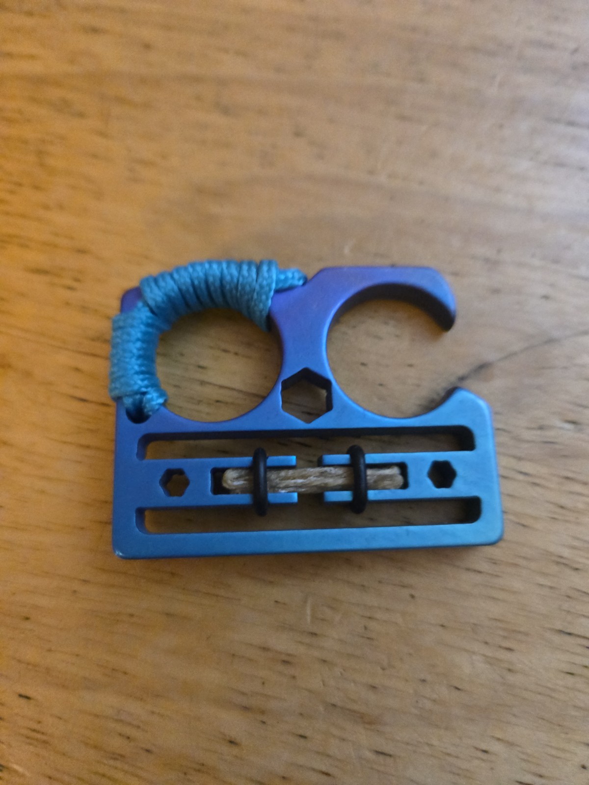 Lockjaw Essentials Compact Mini in Blurple with hemp string