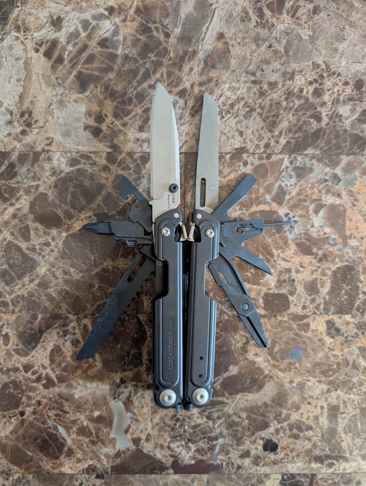 Leatherman Arc Obsidian | Vault Retired w/ Bit Kit & Black Leather Sheath – New