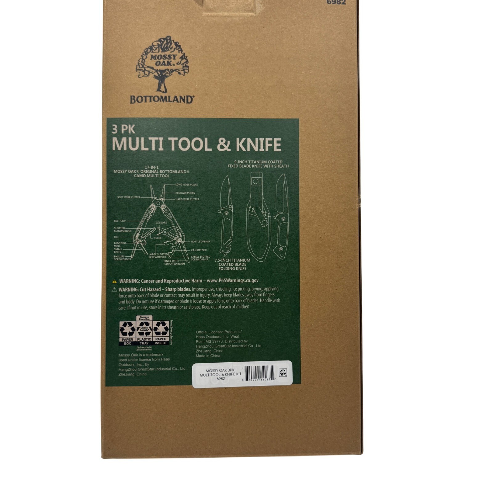 Mossy Oak 3-Piece Multi Tool & Knife Set With Sheath