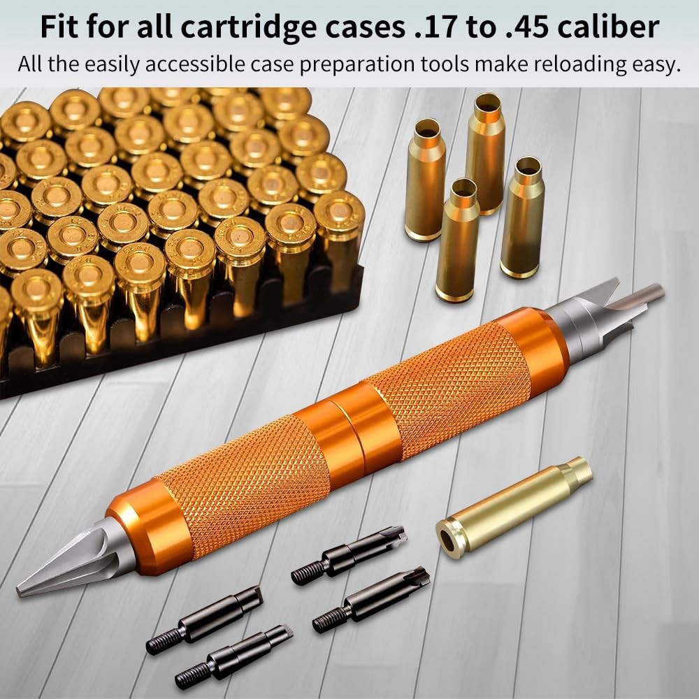 Case Prep Multi-Tool for Case Trimmer, Crafting Case Pocket Cleaner, Reamer a…