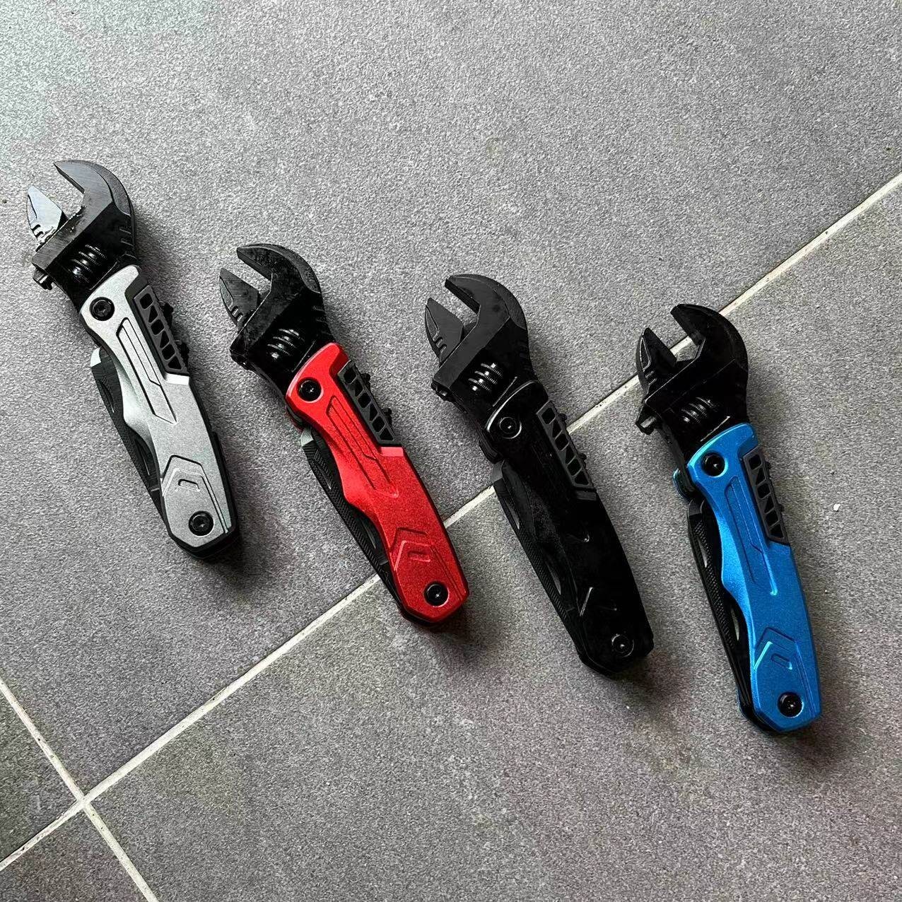 Folding Adjustable Wrench Multi Tool Portable Pocket EDC Repair Tool Compact