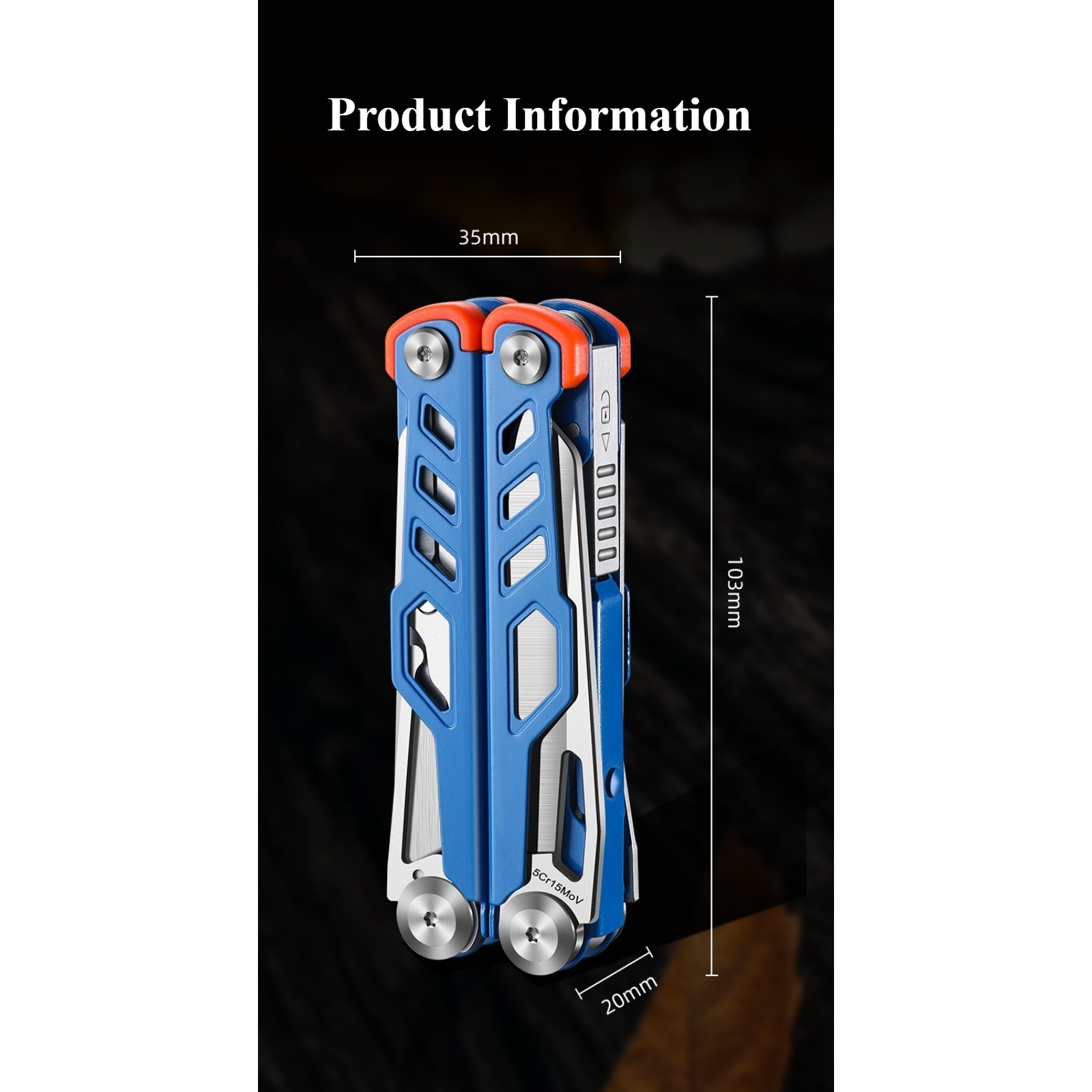 Outdoor Camping Hiking Stainless Steel Folding Multi Tool EDC Pliers