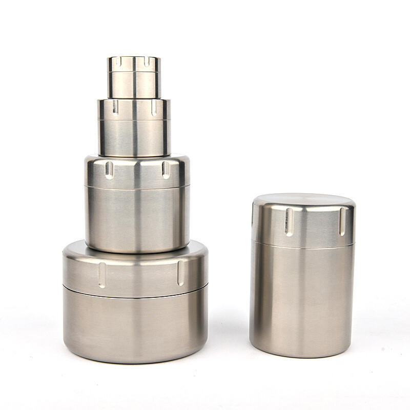 Pure Titanium Waterproof Pill Holder Organizer Container Jewelry Tea Storage Box