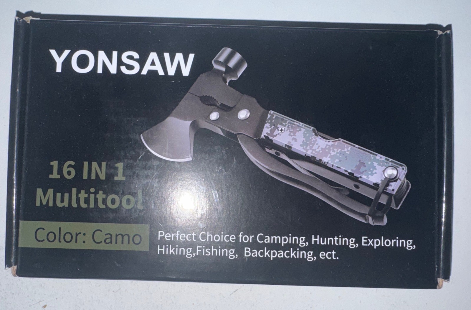 YONSAW Multitool Camping Accessories 16 in 1 Survival Gear and Equipment Unique