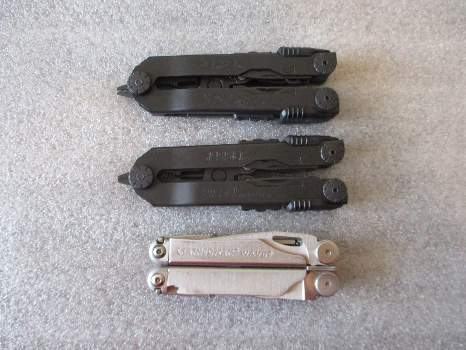 GERBER DIESEL MULTI-PLIER-2w/1 CASE+LEATHERMAN WAVE MULTI-TOOL & CASE-EXCELLENT!
