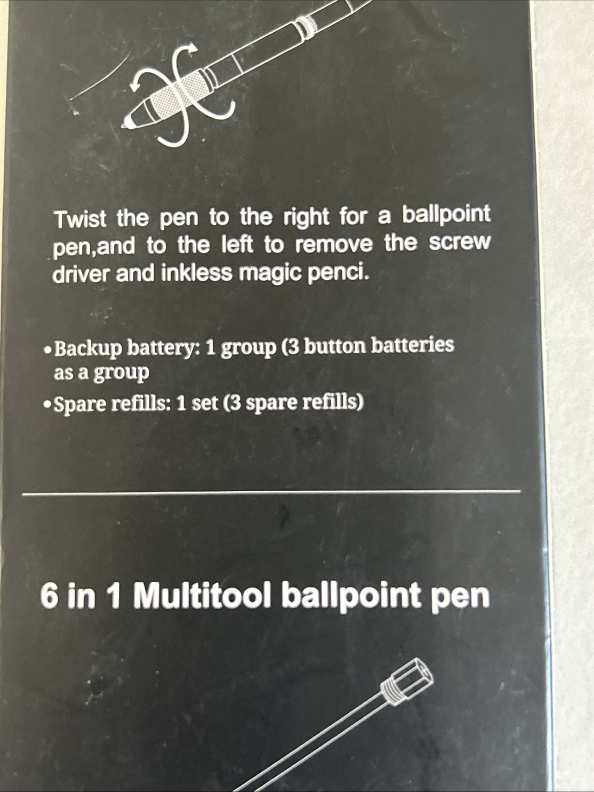 Multitool Pen with Flashlight/Tactical pen/bran new in box