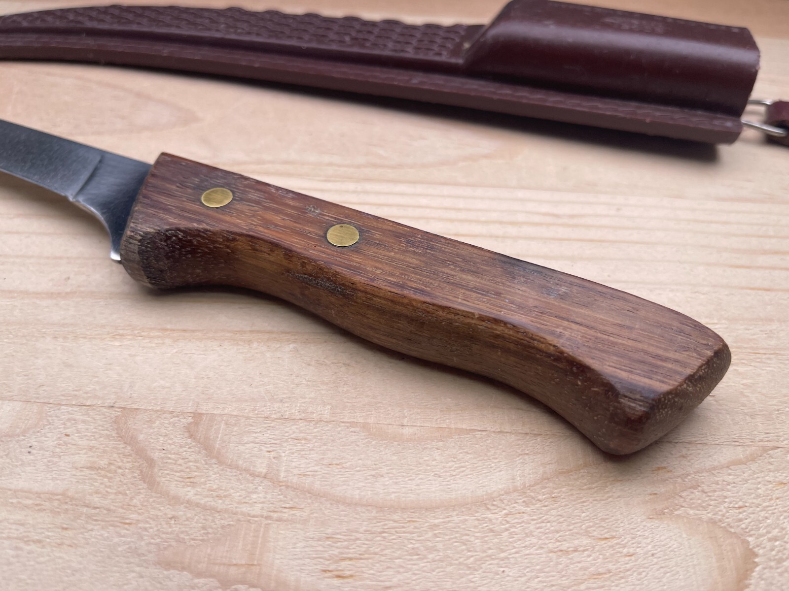 Edge Mark 440-A Explorer Fisherman 25-346 Knife w/Original Sheath Japan