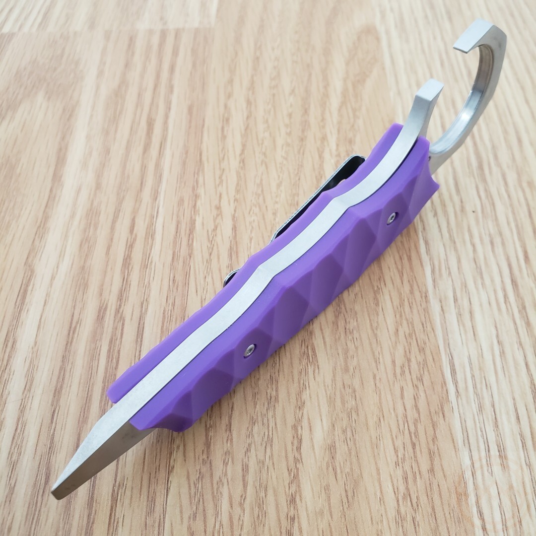 Cuma Survival School BADD Beer Tool 3Cr13 Steel Construction Purple Composition