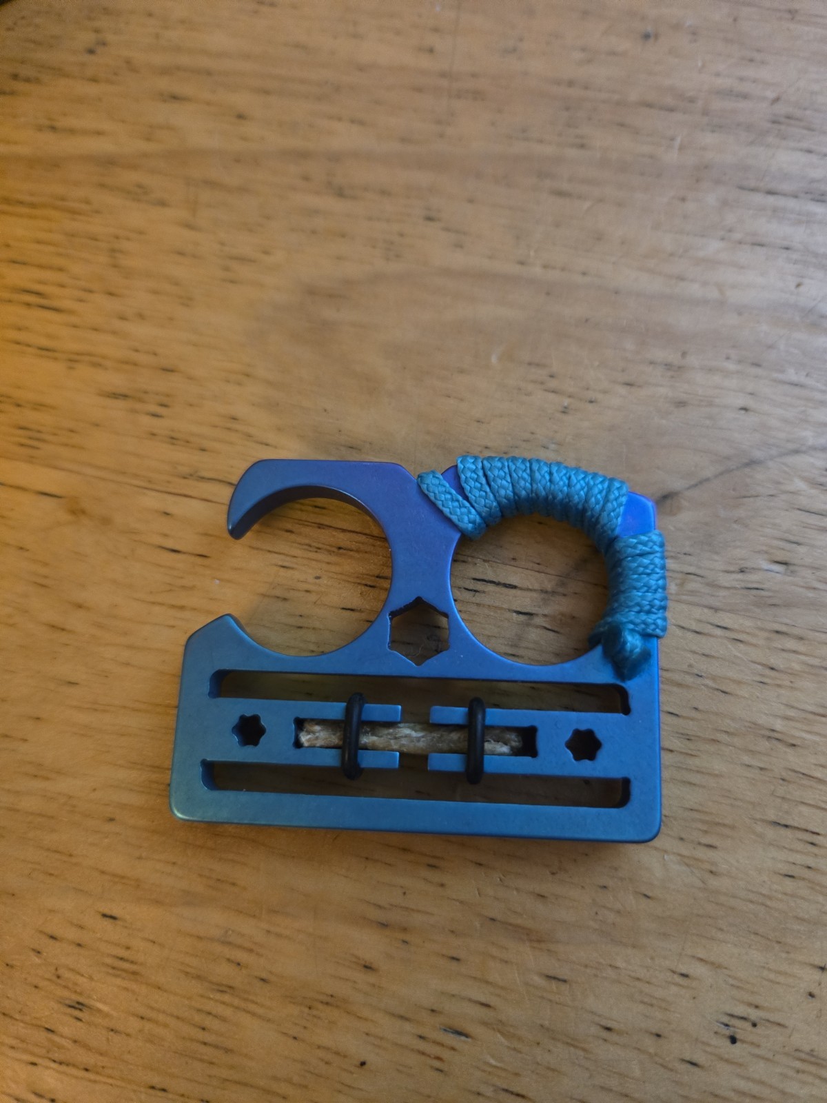 Lockjaw Essentials Compact Mini in Blurple with hemp string