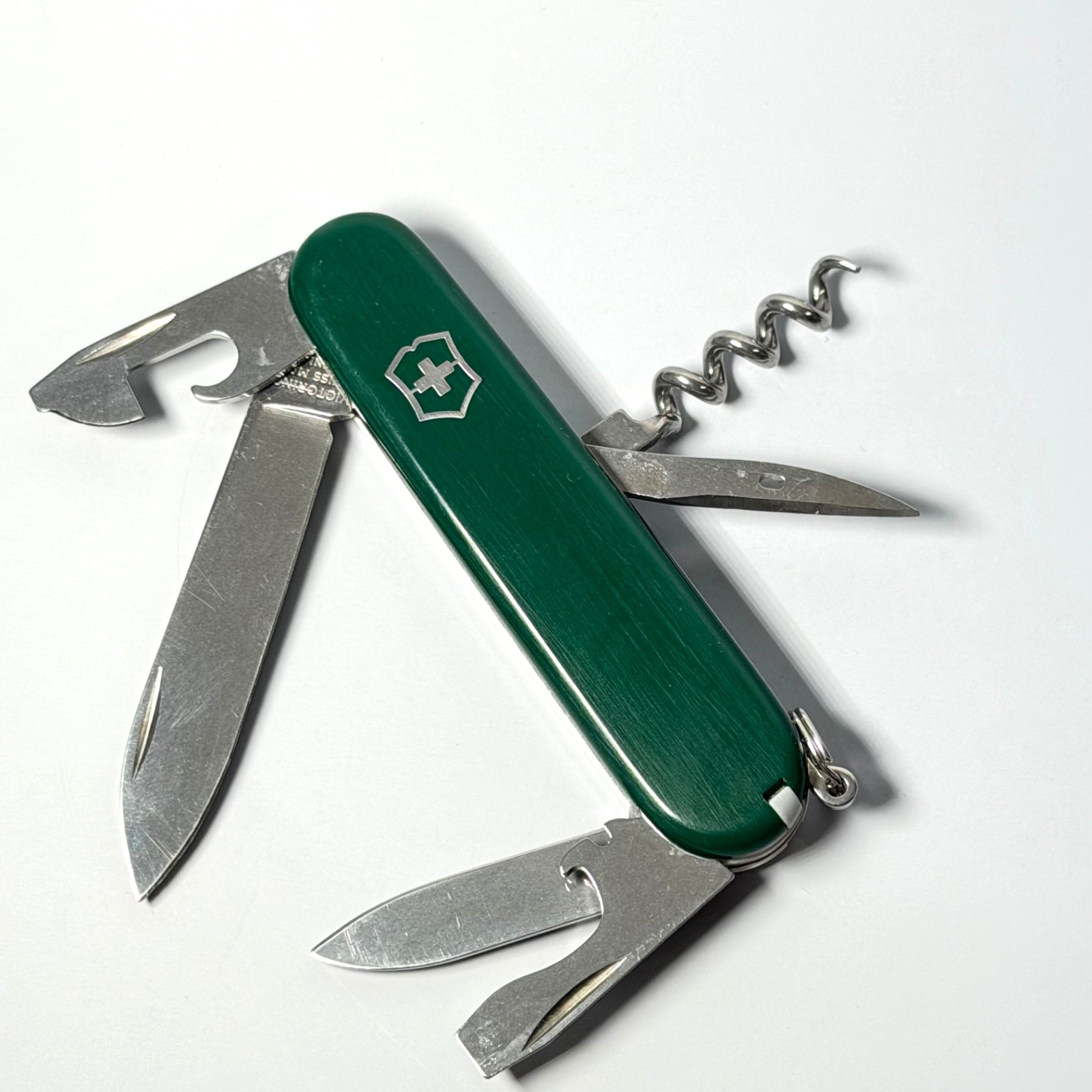 Victorinox Spartan Swiss Army Knife Green/White “Thou Hath Slayed” Advertising