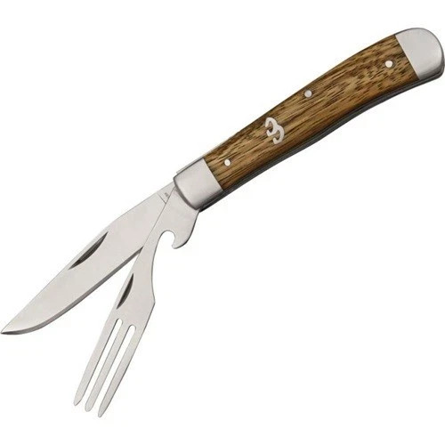 NIB ABKT Cattleman Trapper Knife ‘HOBO’ with Zebrawood Handle FAST SHIPPING