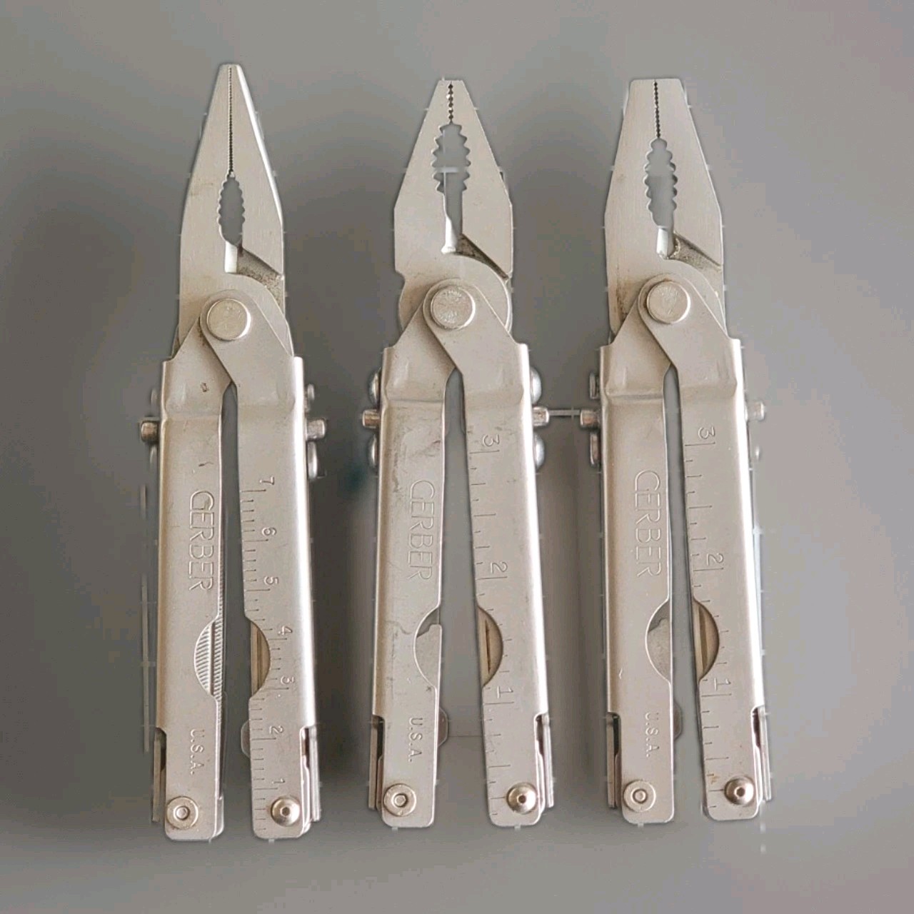 Vintage Gerber Multi-Tools (3x) – Needle Nose, Standard, Snub Nose Pliers