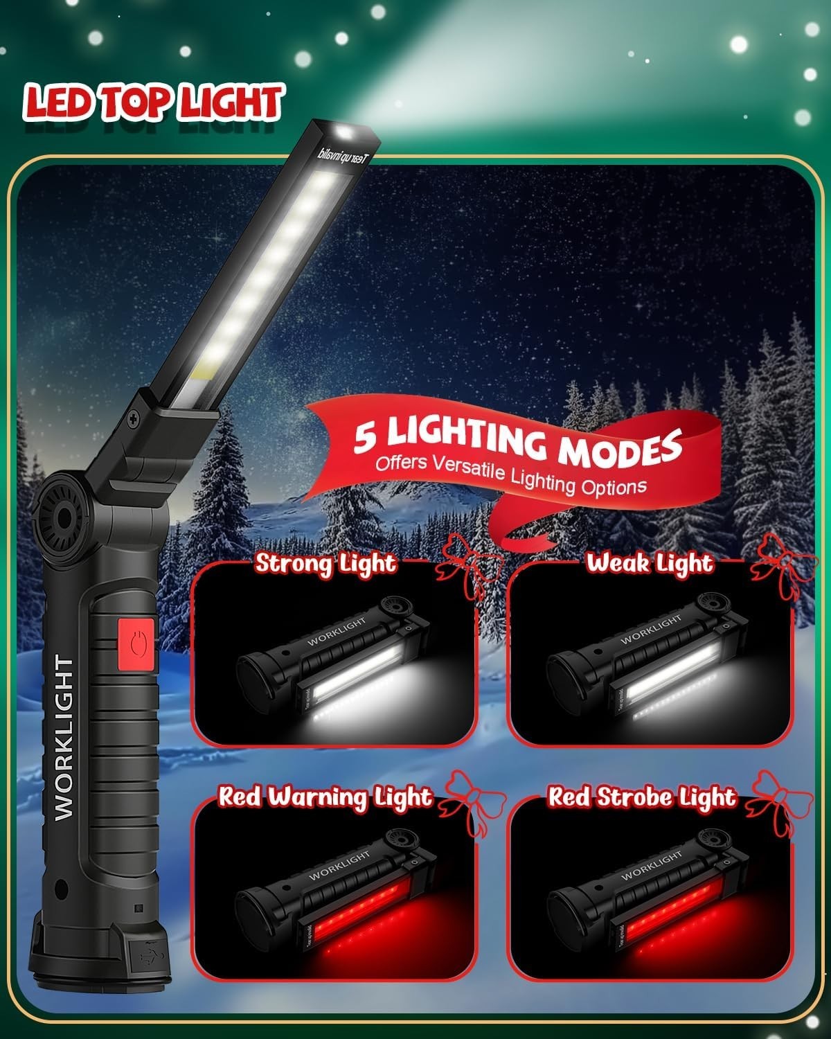 Coquimbo Tool Gifts for Men Dad Him Husband, Rechargeable LED Work Light BBQ Gri