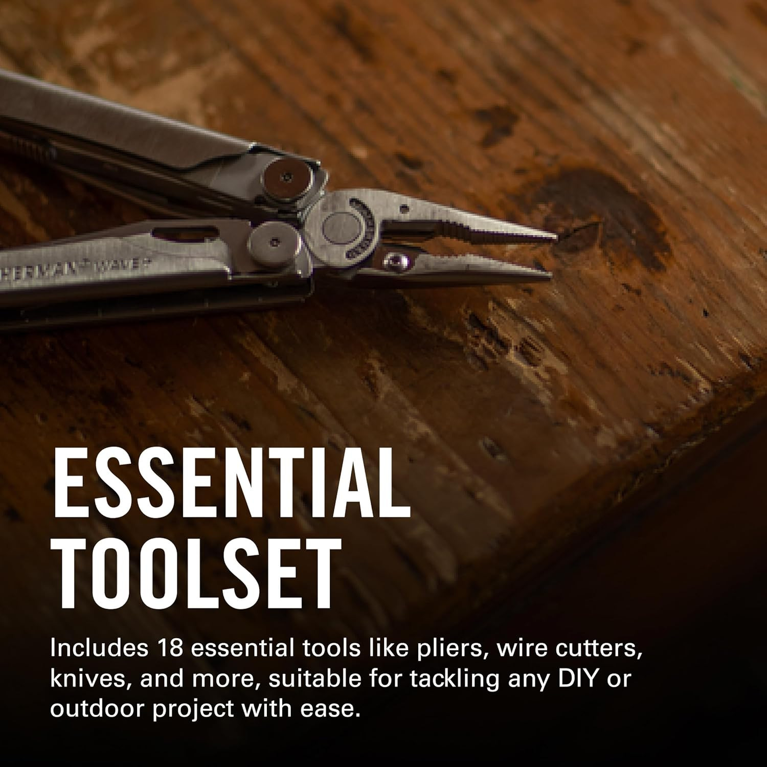, Wave+, 18-In-1 Full-Size, Versatile Multi-Tool for DIY, Home, Garden, Outdoors