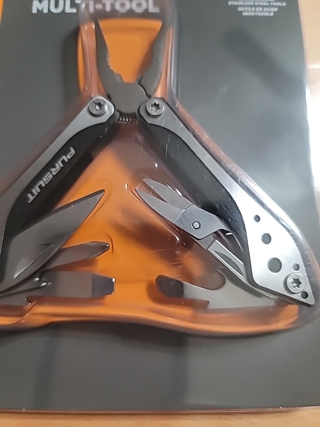 PURSUIT Multi-tool 7-in-1 Stainless Steel/ Black Color Combo Tool New Sealed