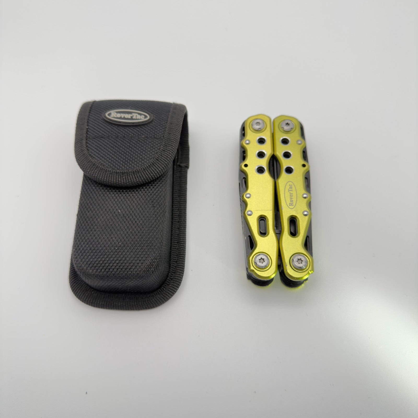 RoverTac Mini Multitool Pliers Knife Bottle Opener Pocket Tool Green Black