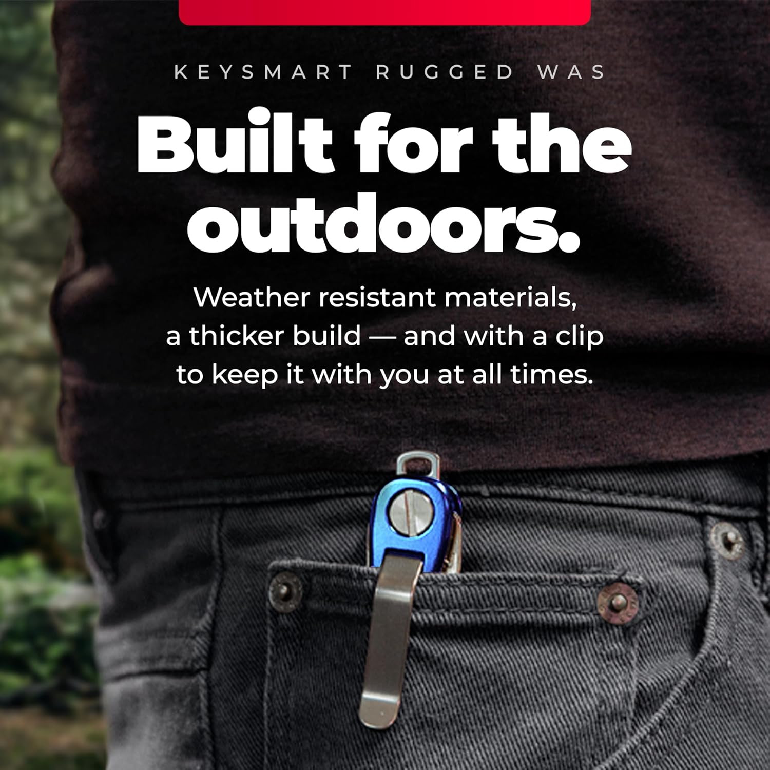 Keysmart Rugged – Multitool Key Holder for Keychain W/Bottle Opener and Pocket C