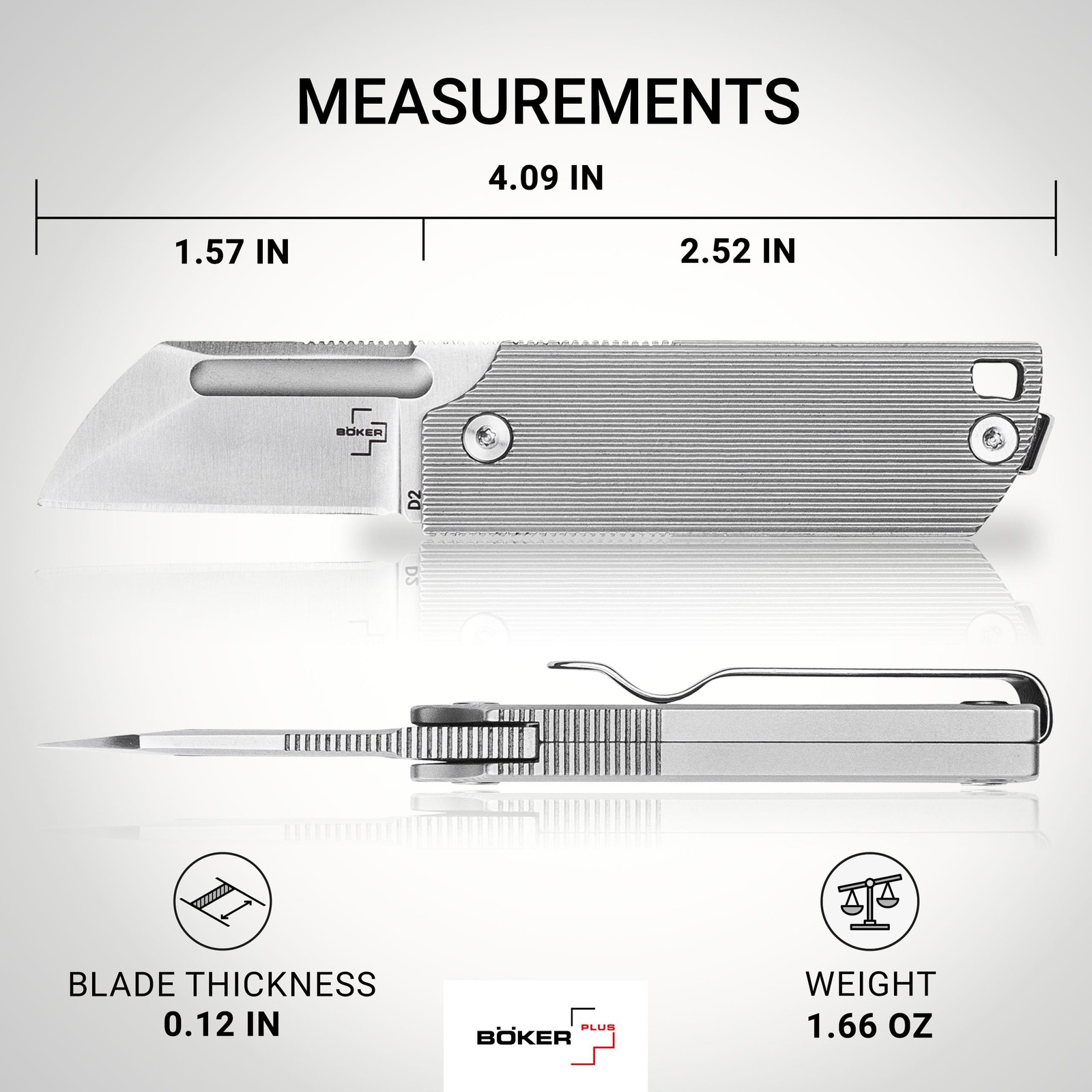 BOKER PLUS BabyX Flipper Steel – Ball-Bearing EDC Mini Pocket Knife with D2 S…