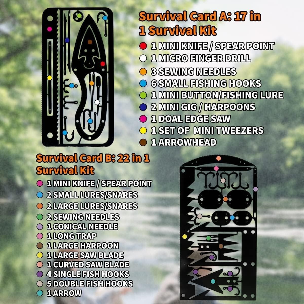 Multitool Card Emergency Camping Tool EDC Kit in Your Wallet Outdoor Hunting