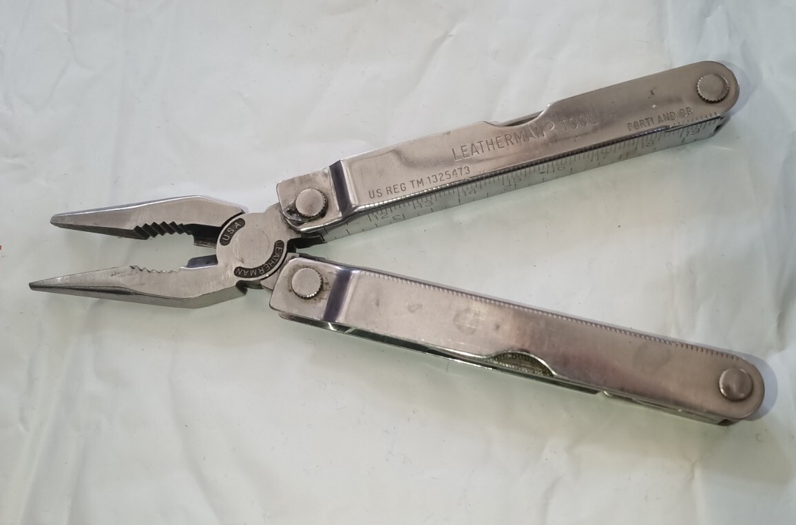 Vintage USA Leatherman Multi Tool & Sheath US REG TM 1325473 Pliers Knife