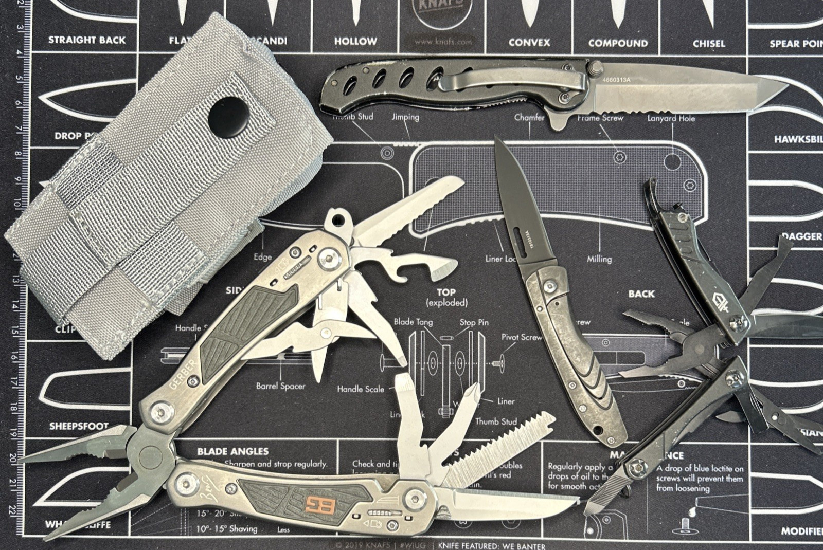 Gerber 1 BG Suspension / 1 STL 2.0 / 1 EVO Mid/ 1 Dime Compact Lot Of 4 VGUC