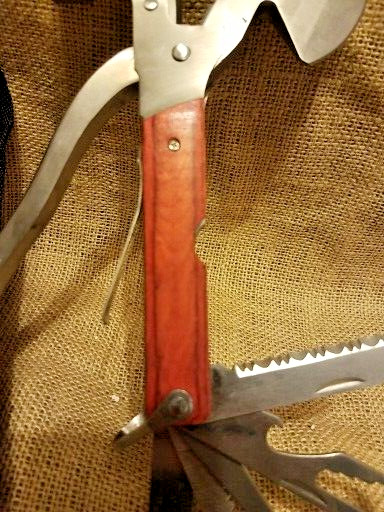 Multi function Outdoor Camping Emergency Survival Tools Axe Hatchet Hammer Plier