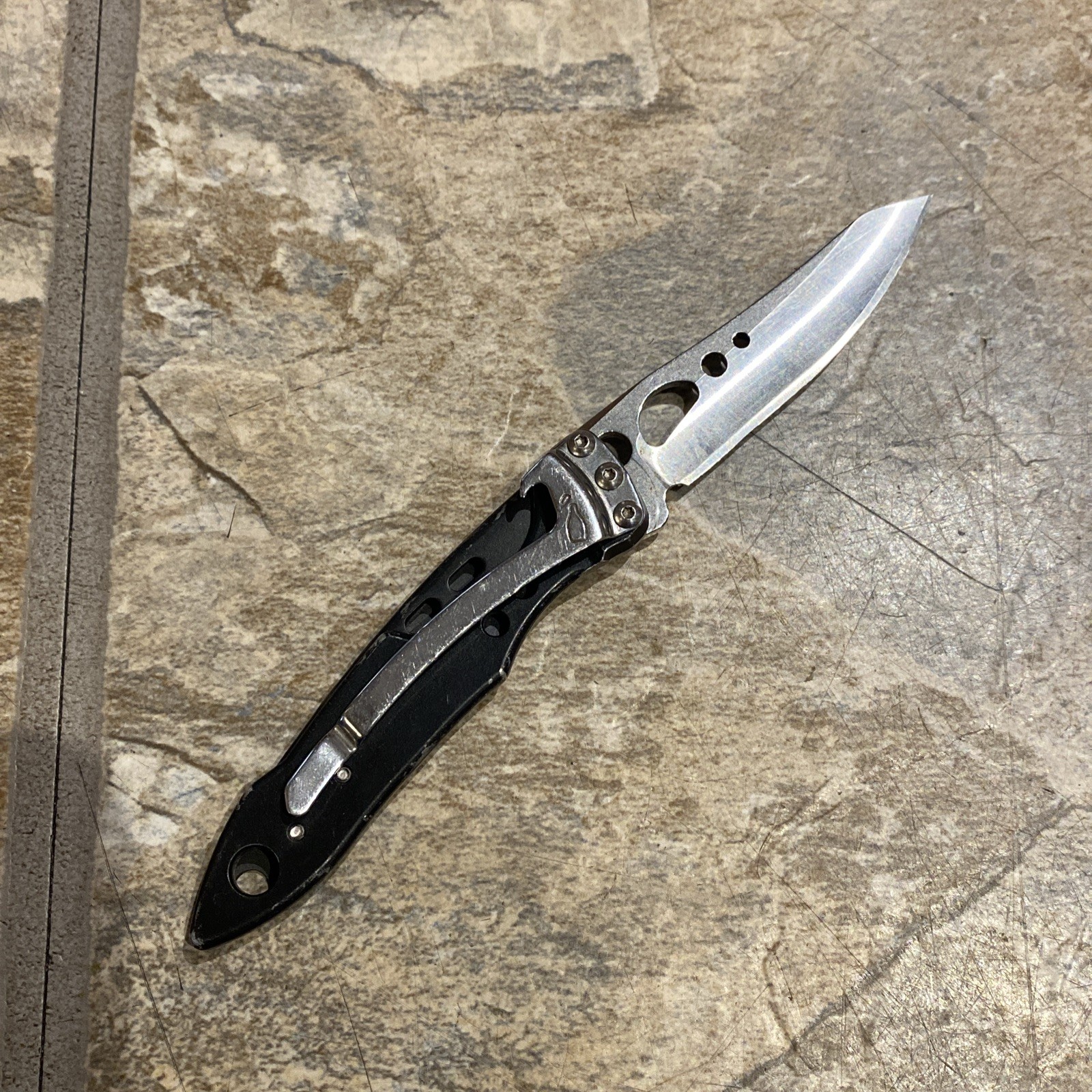 Nice! Leatherman Skeletool KB Folding Knife USA Black Handles With Bottle Opener